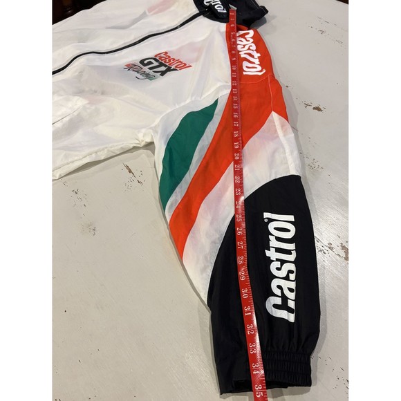 Castrol GTX Racing Jacket Full Zip Light Windbreaker Men XL Drag Race Vintage - Picture 6 of 13